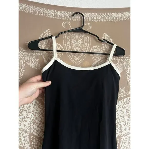 ADANOLA Ultimate Piping Scoop Unitard Jumpsuit Black Scoop Back Size XS - Picture 3 of 5